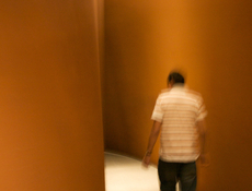 Radomir inside a Richard Serra